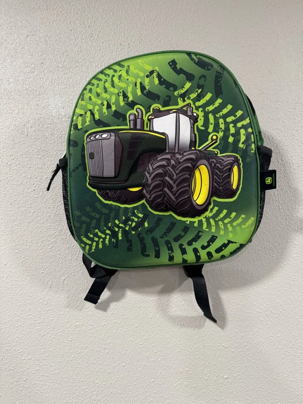 John Deere Kids Green Tractor Backpack